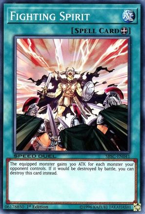 Fighting Spirit (SBSC-EN041) - Speed Duel: Scars of Battle 1st Edition - Premium Yugioh Single from Konami - Just $0.08! Shop now at Game Crave Tournament Store