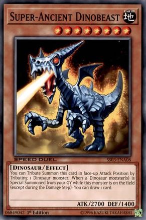 Super-Ancient Dinobeast (SS03-ENA08) - Speed Duel Decks: Ultimate Predators 1st Edition - Premium Yugioh Single from Konami - Just $0.25! Shop now at Game Crave Tournament Store