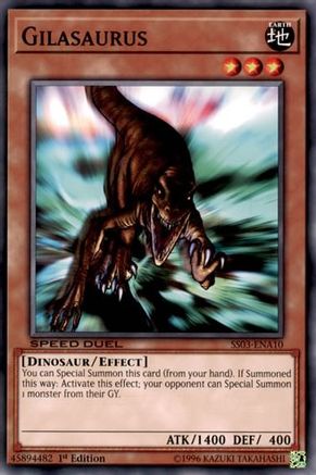 Gilasaurus (SS03-ENA10) - Speed Duel Decks: Ultimate Predators 1st Edition - Premium Yugioh Single from Konami - Just $0.08! Shop now at Game Crave Tournament Store
