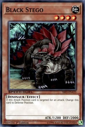 Black Stego (SS03-ENA15) - Speed Duel Decks: Ultimate Predators 1st Edition - Premium Yugioh Single from Konami - Just $0.08! Shop now at Game Crave Tournament Store