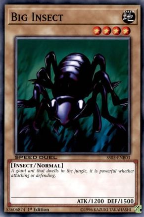 Big Insect (SS03-ENB03) - Speed Duel Decks: Ultimate Predators 1st Edition - Premium Yugioh Single from Konami - Just $0.10! Shop now at Game Crave Tournament Store