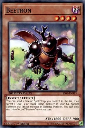 Beetron (SS03-ENB15) - Speed Duel Decks: Ultimate Predators 1st Edition - Premium Yugioh Single from Konami - Just $0.25! Shop now at Game Crave Tournament Store