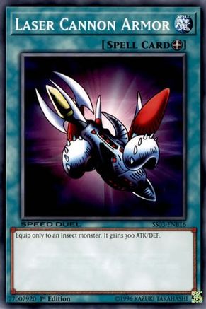 Laser Cannon Armor (SS03-ENB16) - Speed Duel Decks: Ultimate Predators 1st Edition - Premium Yugioh Single from Konami - Just $0.23! Shop now at Game Crave Tournament Store