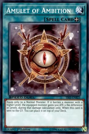 Amulet of Ambition (SS03-ENB23) - Speed Duel Decks: Ultimate Predators 1st Edition - Premium Yugioh Single from Konami - Just $0.24! Shop now at Game Crave Tournament Store