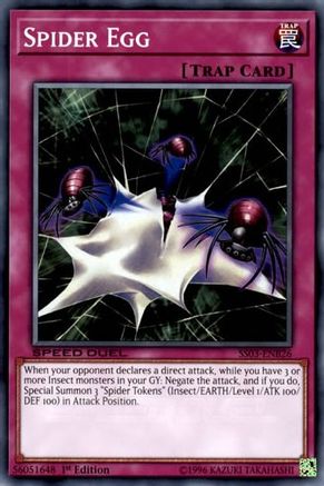 Spider Egg (SS03-ENB26) - Speed Duel Decks: Ultimate Predators 1st Edition - Premium Yugioh Single from Konami - Just $0.25! Shop now at Game Crave Tournament Store