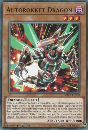 Autorokket Dragon (SDRR-EN008) - Structure Deck: Rokket Revolt 1st Edition - Premium Yugioh Single from Konami - Just $0.25! Shop now at Game Crave Tournament Store