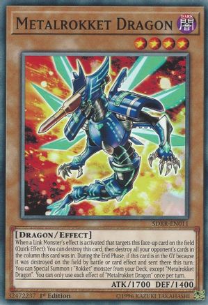 Metalrokket Dragon (SDRR-EN011) - Structure Deck: Rokket Revolt 1st Edition - Premium Yugioh Single from Konami - Just $0.25! Shop now at Game Crave Tournament Store