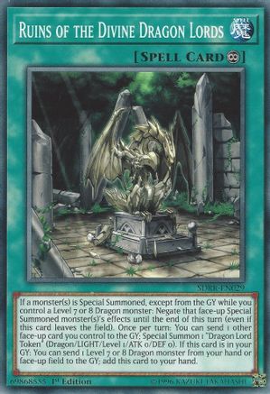 Ruins of the Divine Dragon Lords (SDRR-EN029) - Structure Deck: Rokket Revolt 1st Edition - Premium Yugioh Single from Konami - Just $0.25! Shop now at Game Crave Tournament Store