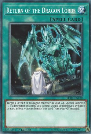 Return of the Dragon Lords (SDRR-EN030) - Structure Deck: Rokket Revolt 1st Edition - Premium Yugioh Single from Konami - Just $1.39! Shop now at Game Crave Tournament Store