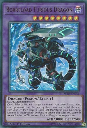 Borreload Furious Dragon (SDRR-EN042) - Structure Deck: Rokket Revolt 1st Edition - Premium Yugioh Single from Konami - Just $0.65! Shop now at Game Crave Tournament Store