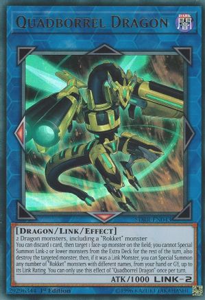 Quadborrel Dragon (SDRR-EN043) - Structure Deck: Rokket Revolt 1st Edition - Premium Yugioh Single from Konami - Just $0.08! Shop now at Game Crave Tournament Store