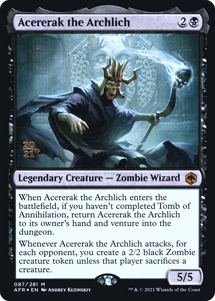 Acererak the Archlich (PAFR-87S) - Adventures in the Forgotten Realms Promos Foil - Premium MTG Single from Wizards of the Coast - Just $1.31! Shop now at Game Crave Tournament Store