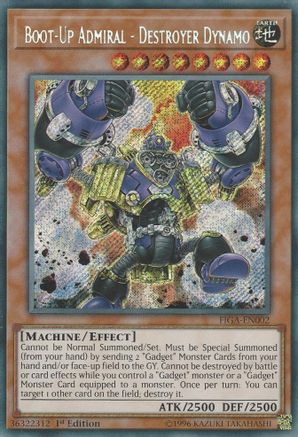 Boot-Up Admiral - Destroyer Dynamo (FIGA-EN002) - Fists of the Gadgets 1st Edition - Premium Yugioh Single from Konami - Just $0.33! Shop now at Game Crave Tournament Store