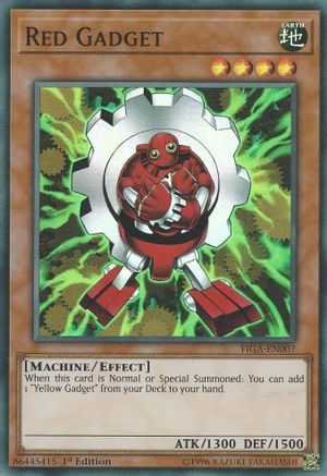 Red Gadget (FIGA-EN007) - Fists of the Gadgets 1st Edition - Premium Yugioh Single from Konami - Just $0.25! Shop now at Game Crave Tournament Store