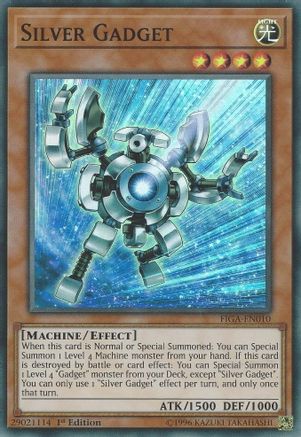 Silver Gadget (FIGA-EN010) - Fists of the Gadgets 1st Edition - Premium Yugioh Single from Konami - Just $0.25! Shop now at Game Crave Tournament Store