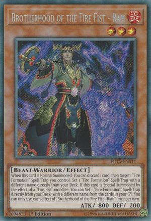 Brotherhood of the Fire Fist - Ram (FIGA-EN011) - Fists of the Gadgets 1st Edition - Premium Yugioh Single from Konami - Just $0.26! Shop now at Game Crave Tournament Store