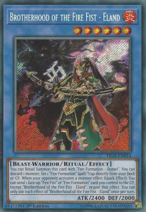 Brotherhood of the Fire Fist - Eland (FIGA-EN014) - Fists of the Gadgets 1st Edition - Premium Yugioh Single from Konami - Just $0.39! Shop now at Game Crave Tournament Store