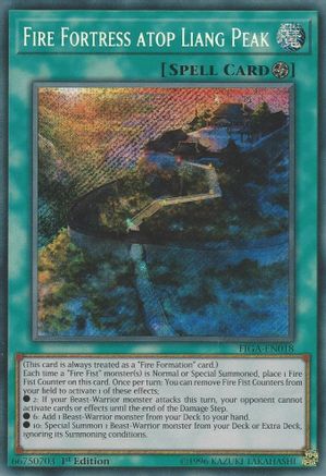 Fire Fortress atop Liang Peak (FIGA-EN018) - Fists of the Gadgets 1st Edition - Premium Yugioh Single from Konami - Just $0.26! Shop now at Game Crave Tournament Store
