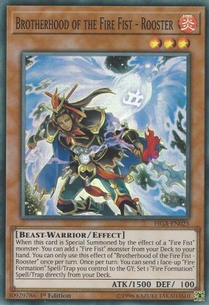 Brotherhood of the Fire Fist - Rooster (FIGA-EN025) - Fists of the Gadgets 1st Edition - Premium Yugioh Single from Konami - Just $0.08! Shop now at Game Crave Tournament Store