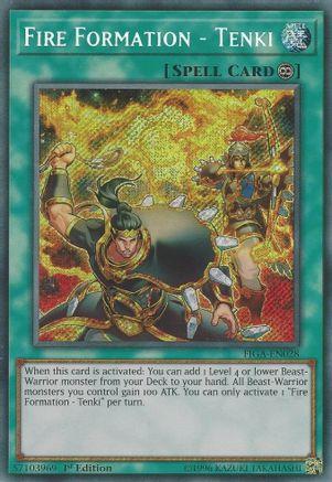 Fire Formation - Tenki (FIGA-EN028) - Fists of the Gadgets 1st Edition - Premium Yugioh Single from Konami - Just $1.29! Shop now at Game Crave Tournament Store