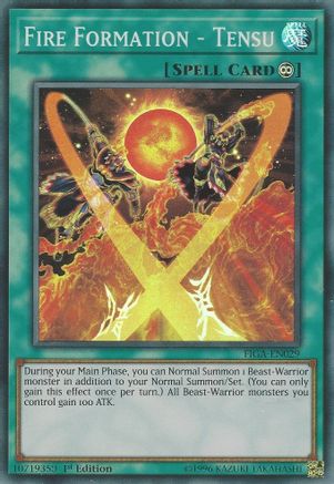 Fire Formation - Tensu (FIGA-EN029) - Fists of the Gadgets 1st Edition - Premium Yugioh Single from Konami - Just $0.30! Shop now at Game Crave Tournament Store