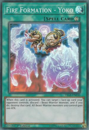 Fire Formation - Yoko (FIGA-EN030) - Fists of the Gadgets 1st Edition - Premium Yugioh Single from Konami - Just $0.08! Shop now at Game Crave Tournament Store