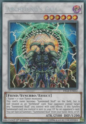 Archfiend's Call (FIGA-EN032) - Fists of the Gadgets 1st Edition - Premium Yugioh Single from Konami - Just $0.57! Shop now at Game Crave Tournament Store