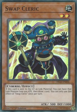 Swap Cleric (FIGA-EN036) - Fists of the Gadgets 1st Edition - Premium Yugioh Single from Konami - Just $0.08! Shop now at Game Crave Tournament Store