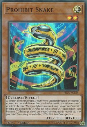 Prohibit Snake (FIGA-EN038) - Fists of the Gadgets 1st Edition - Premium Yugioh Single from Konami - Just $0.25! Shop now at Game Crave Tournament Store