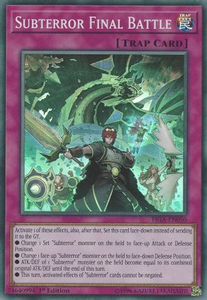 Subterror Final Battle (FIGA-EN050) - Fists of the Gadgets 1st Edition - Premium Yugioh Single from Konami - Just $0.25! Shop now at Game Crave Tournament Store