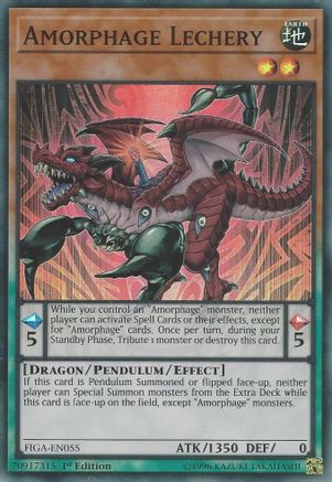 Amorphage Lechery (FIGA-EN055) - Fists of the Gadgets 1st Edition - Premium Yugioh Single from Konami - Just $0.25! Shop now at Game Crave Tournament Store