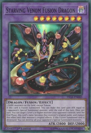 Starving Venom Fusion Dragon (FIGA-EN060) - Fists of the Gadgets 1st Edition - Premium Yugioh Single from Konami - Just $0.73! Shop now at Game Crave Tournament Store