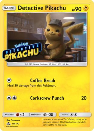 Detective Pikachu - SM190 (Stamped) SM190 - SM Promos Holofoil - Premium Pokemon Single from Nintendo - Just $4.57! Shop now at Game Crave Tournament Store