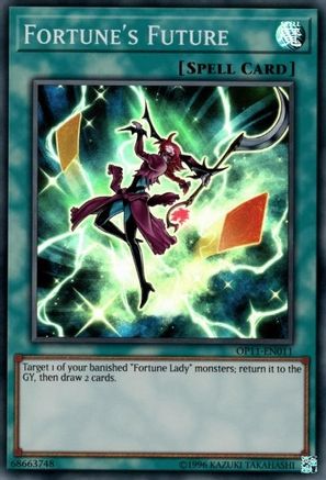 Fortune's Future (OP11-EN011) - OTS Tournament Pack 11 Unlimited - Premium Yugioh Single from Konami - Just $0.36! Shop now at Game Crave Tournament Store