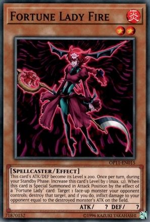 Fortune Lady Fire (OP11-EN015) - OTS Tournament Pack 11 Unlimited - Premium Yugioh Single from Konami - Just $0.25! Shop now at Game Crave Tournament Store