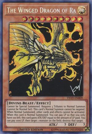 The Winged Dragon of Ra (TN19-EN009) - 2019 Gold Sarcophagus Tin Limited - Premium Yugioh Single from Konami - Just $2.18! Shop now at Game Crave Tournament Store