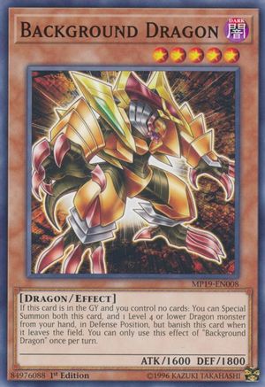 Background Dragon (MP19-EN008) - 2019 Gold Sarcophagus Tin Mega Pack 1st Edition - Premium Yugioh Single from Konami - Just $0.08! Shop now at Game Crave Tournament Store