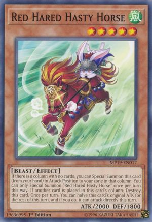Red Hared Hasty Horse (MP19-EN017) - 2019 Gold Sarcophagus Tin Mega Pack 1st Edition - Premium Yugioh Single from Konami - Just $0.10! Shop now at Game Crave Tournament Store