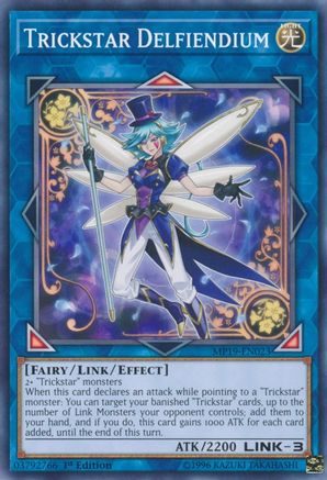 Trickstar Delfiendium (MP19-EN023) - 2019 Gold Sarcophagus Tin Mega Pack Unlimited - Premium Yugioh Single from Konami - Just $0.25! Shop now at Game Crave Tournament Store