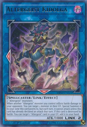 Altergeist Kidolga (MP19-EN024) - 2019 Gold Sarcophagus Tin Mega Pack Unlimited - Premium Yugioh Single from Konami - Just $0.25! Shop now at Game Crave Tournament Store