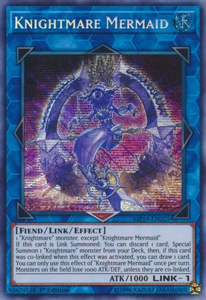 Knightmare Mermaid (MP19-EN025) - 2019 Gold Sarcophagus Tin Mega Pack Unlimited - Premium Yugioh Single from Konami - Just $0.93! Shop now at Game Crave Tournament Store