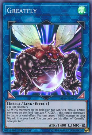 Greatfly (MP19-EN032) - 2019 Gold Sarcophagus Tin Mega Pack 1st Edition - Premium Yugioh Single from Konami - Just $0.25! Shop now at Game Crave Tournament Store