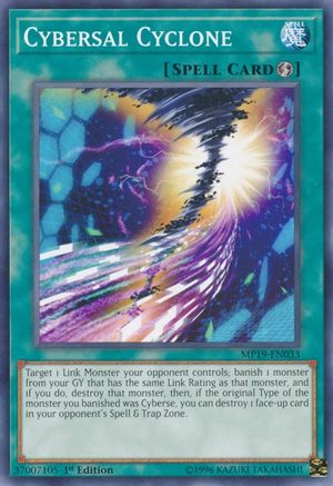 Cybersal Cyclone (MP19-EN033) - 2019 Gold Sarcophagus Tin Mega Pack Unlimited - Premium Yugioh Single from Konami - Just $0.25! Shop now at Game Crave Tournament Store