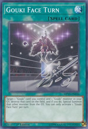 Gouki Face Turn (MP19-EN036) - 2019 Gold Sarcophagus Tin Mega Pack Unlimited - Premium Yugioh Single from Konami - Just $0.25! Shop now at Game Crave Tournament Store