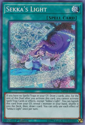 Sekka's Light (MP19-EN041) - 2019 Gold Sarcophagus Tin Mega Pack Unlimited - Premium Yugioh Single from Konami - Just $0.38! Shop now at Game Crave Tournament Store