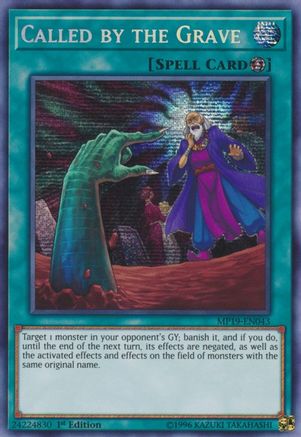 Called by the Grave (MP19-EN043) - 2019 Gold Sarcophagus Tin Mega Pack Unlimited - Premium Yugioh Single from Konami - Just $3.38! Shop now at Game Crave Tournament Store
