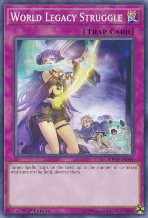 World Legacy Struggle (MP19-EN049) - 2019 Gold Sarcophagus Tin Mega Pack 1st Edition - Premium Yugioh Single from Konami - Just $0.25! Shop now at Game Crave Tournament Store