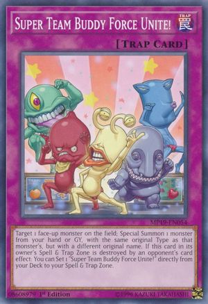Super Team Buddy Force Unite! (MP19-EN054) - 2019 Gold Sarcophagus Tin Mega Pack 1st Edition - Premium Yugioh Single from Konami - Just $0.25! Shop now at Game Crave Tournament Store