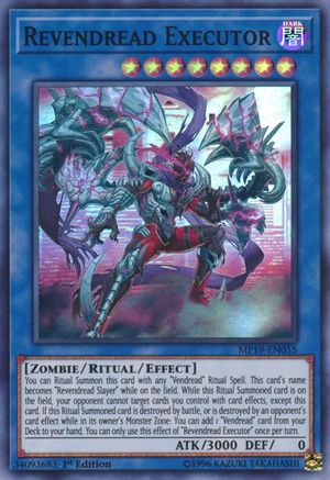 Revendread Executor (MP19-EN055) - 2019 Gold Sarcophagus Tin Mega Pack Unlimited - Premium Yugioh Single from Konami - Just $0.25! Shop now at Game Crave Tournament Store