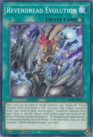Revendread Evolution (MP19-EN057) - 2019 Gold Sarcophagus Tin Mega Pack Unlimited - Premium Yugioh Single from Konami - Just $0.25! Shop now at Game Crave Tournament Store
